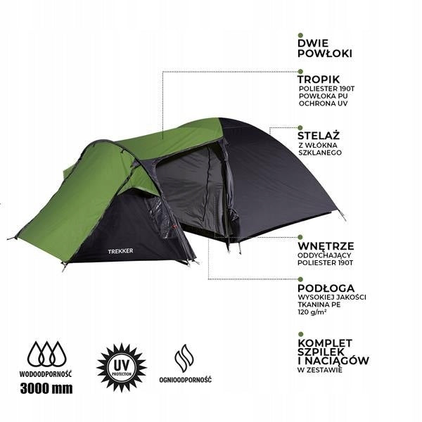 TOURIST TENT TREKKER 4 PERSON MOSQUITO NET Kind travel