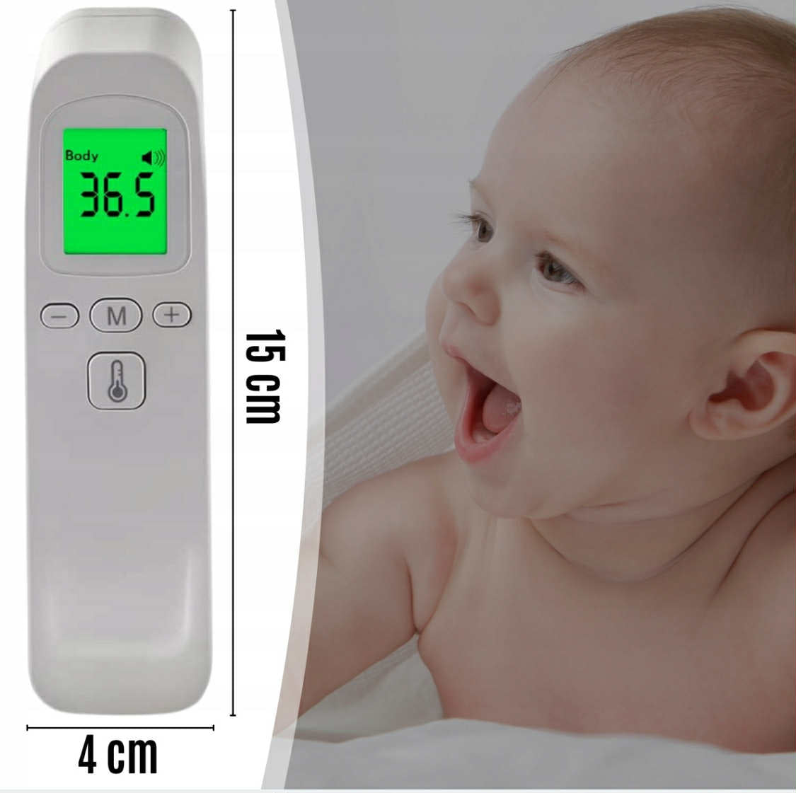 TOURIST THERMOMETER for children for infrared forehead ACCURATE screen Manufacturer code 0080080084473