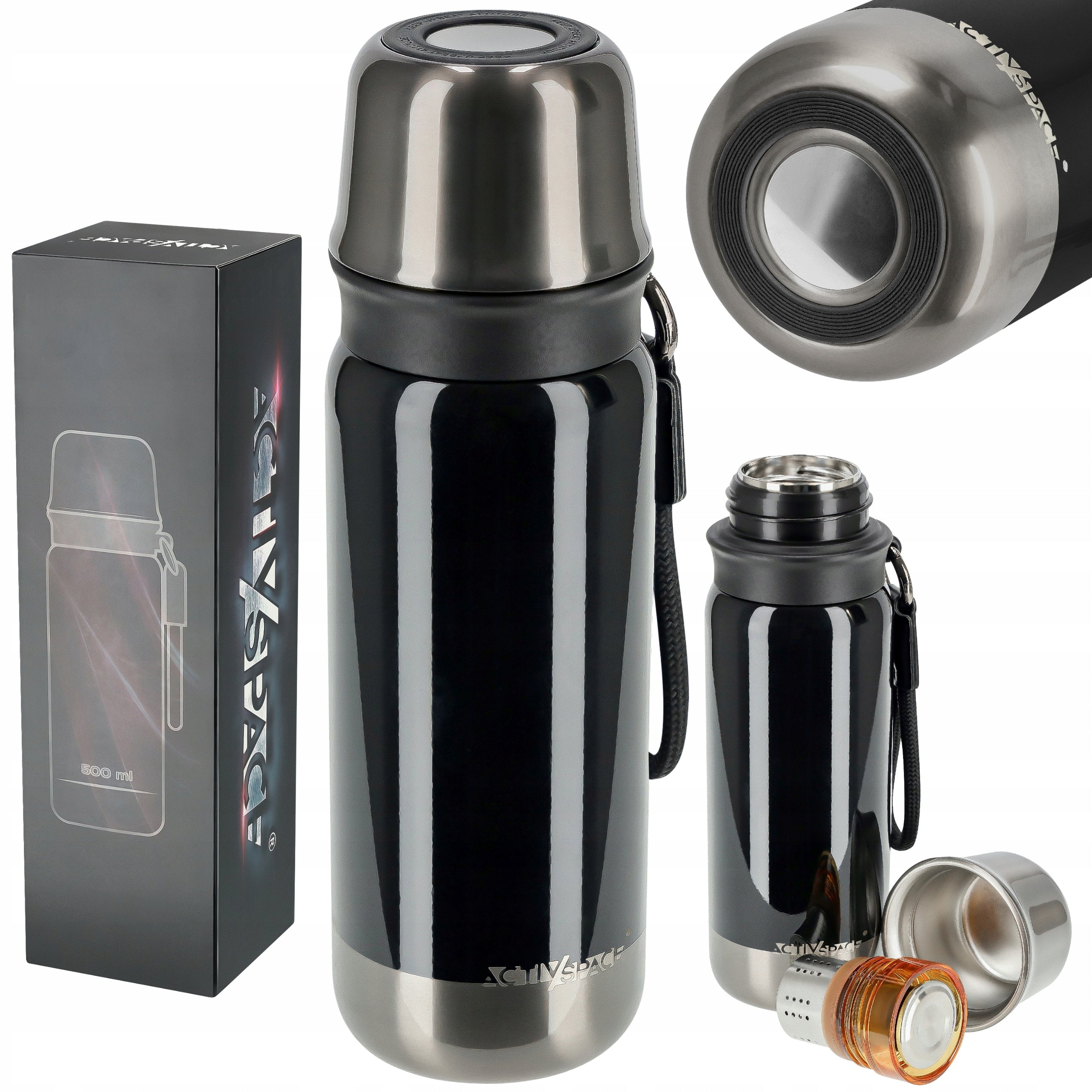 TOURIST THERMOS FOR TEA VACUUM COFFEE SEALED STAINLESS STEEL 500ml
