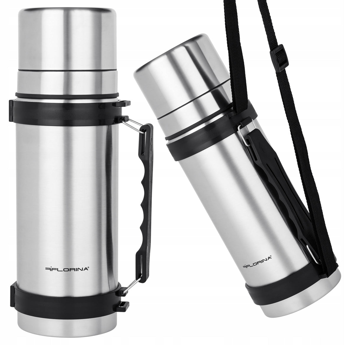 TOURIST THERMOS Stainless Steel Thermal Mug Large Fields 1L 1000ml 2 CUPS