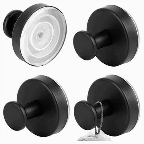 TOWEL BAR SELF ADHESIVE STEEL 4 HANDLES BATHROOM KITCHEN
