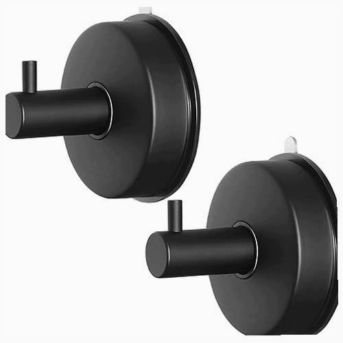 TOWEL BAR SUCTION CUP STEEL SELF ADHESIVE BATHROOM 2 PACK