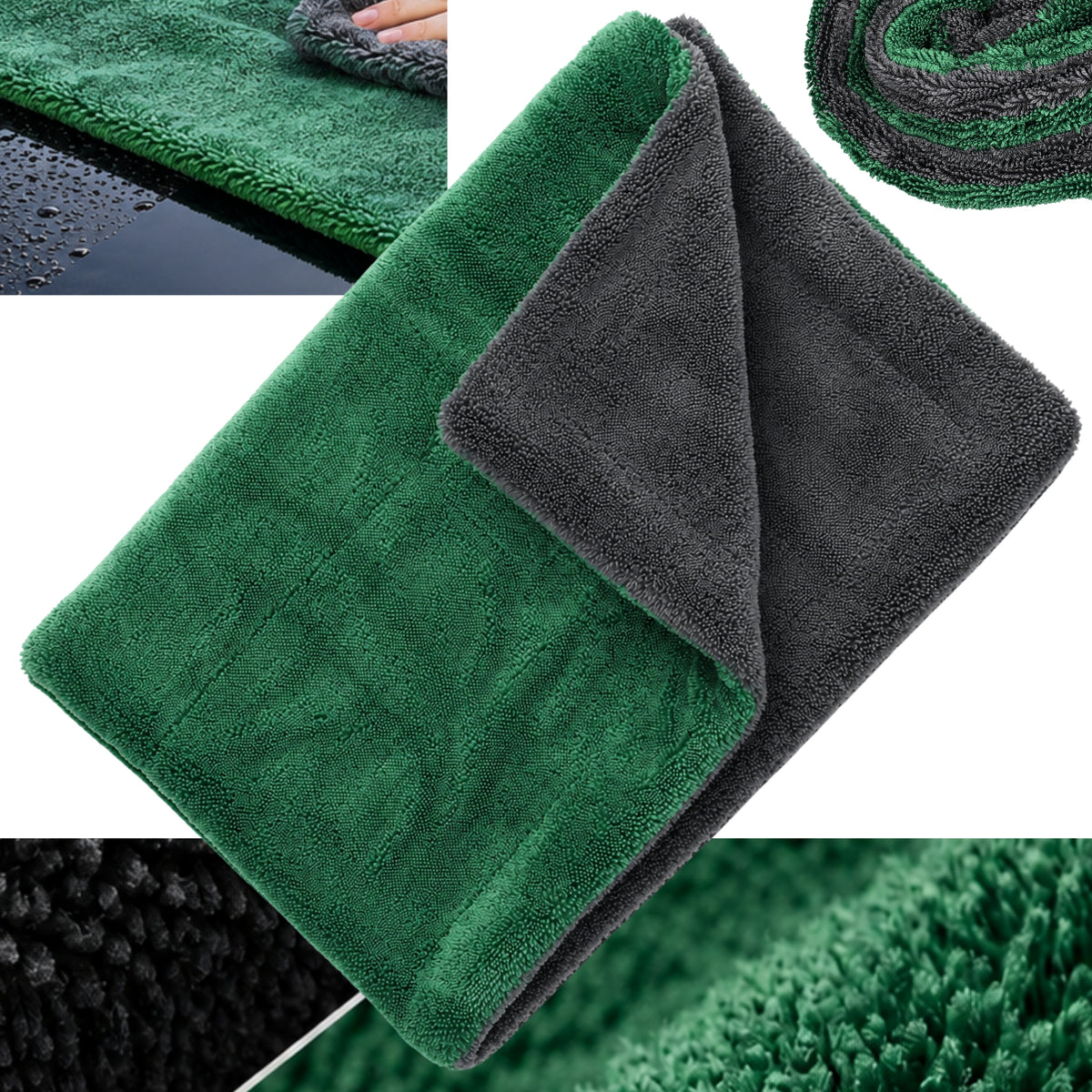 TOWEL FOR DRYING CAR MICROFIBER 1300gsm 60x90 DETAILING THICK