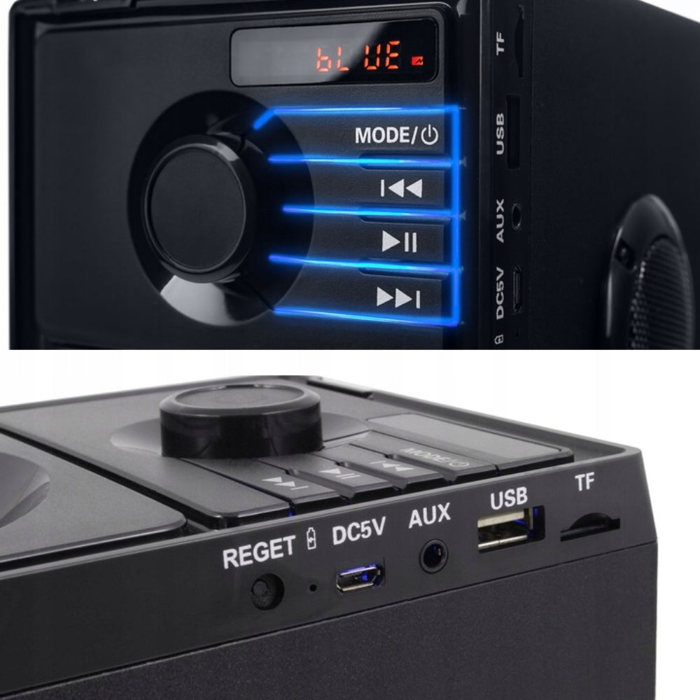 TOWER column WIRELESS SPEAKER 600W radio, USB, AUX bluetooth BASS EAN (GTIN) 5906630390663