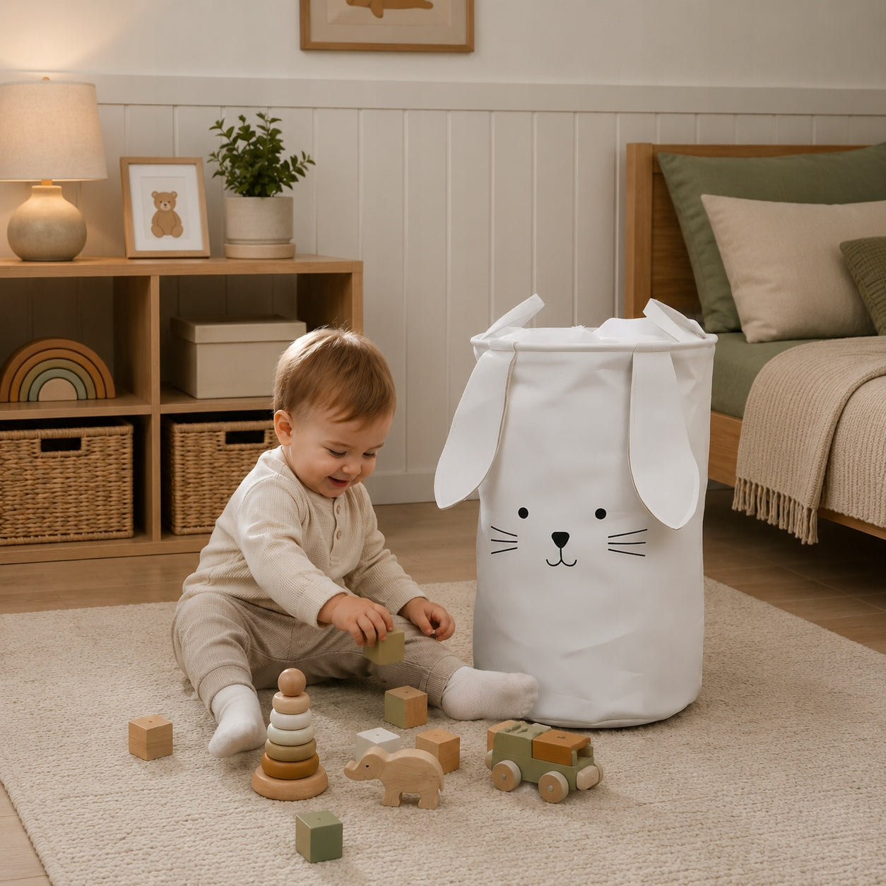 TOY BASKET CLOSED CONTAINER ORGANIZER STURDY DURABLE XL 63L Packaging status original