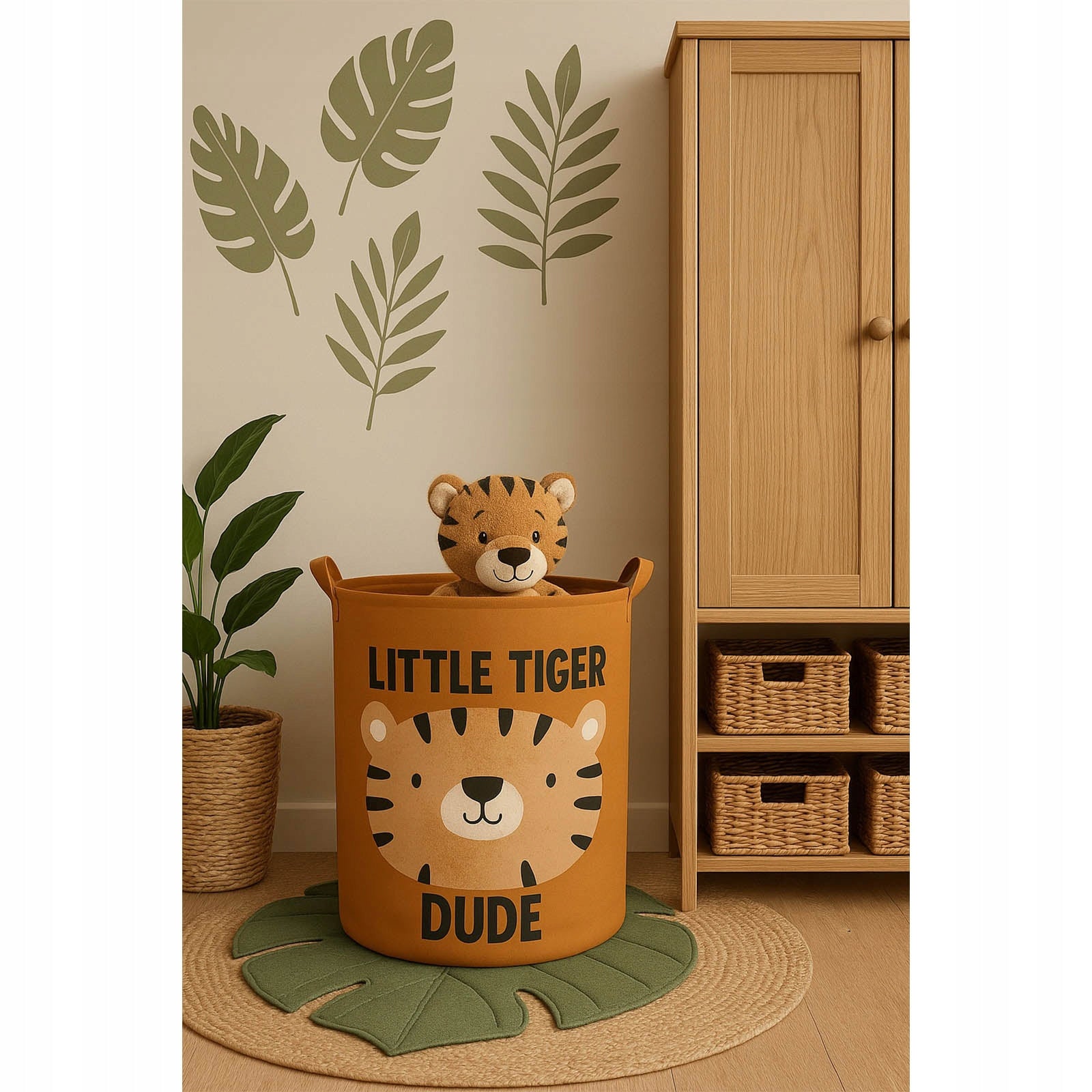 TOY BASKET CLOTHES LAUNDRY LARGE TOY CONTAINER ORGANIZER TIGER 62L EAN (GTIN) 5901968950015