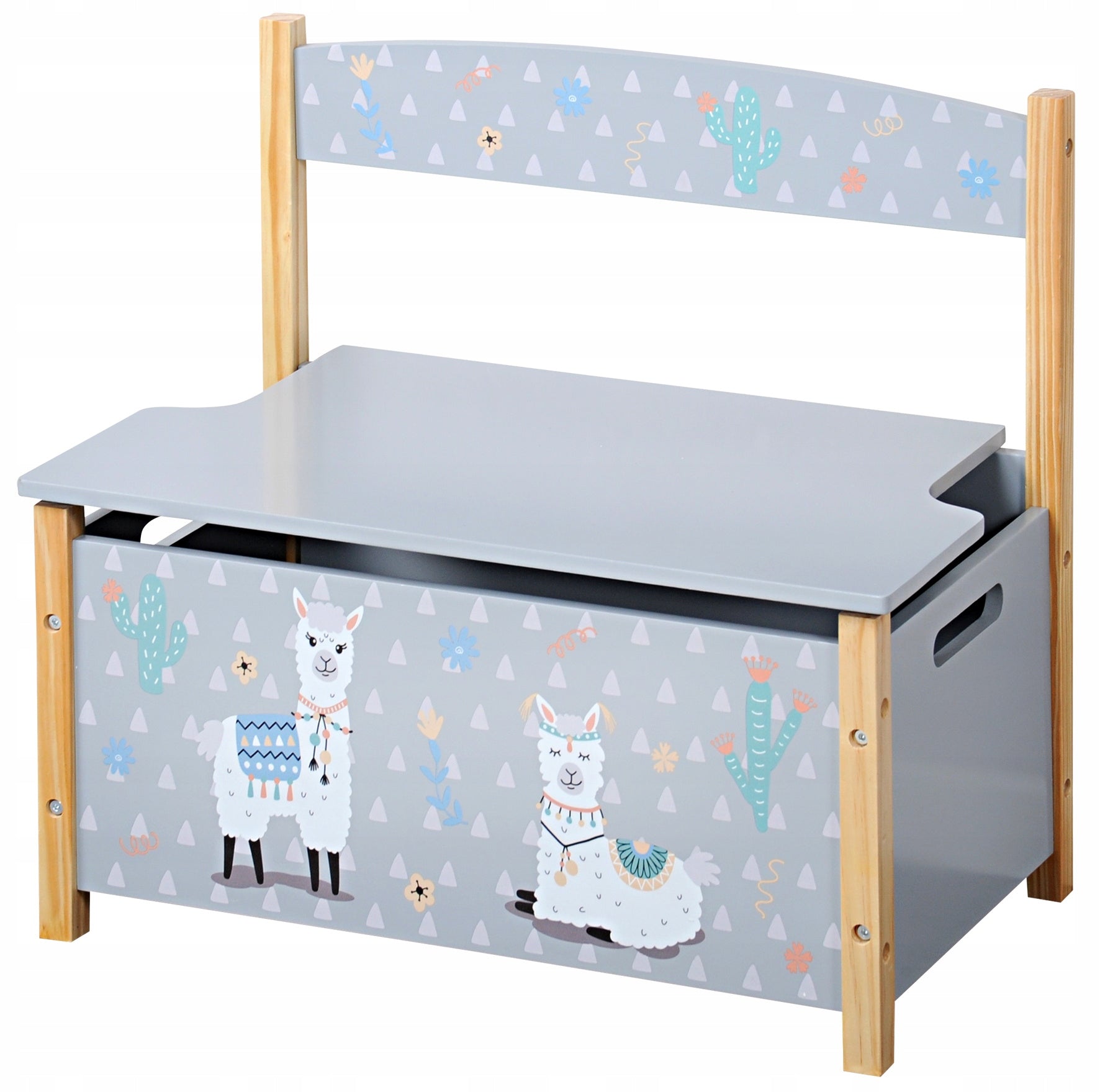 TOY CHEST WOODEN SEAT MDF CONTAINER FOR CHILDREN 60X34,5X56 Brand Kesper