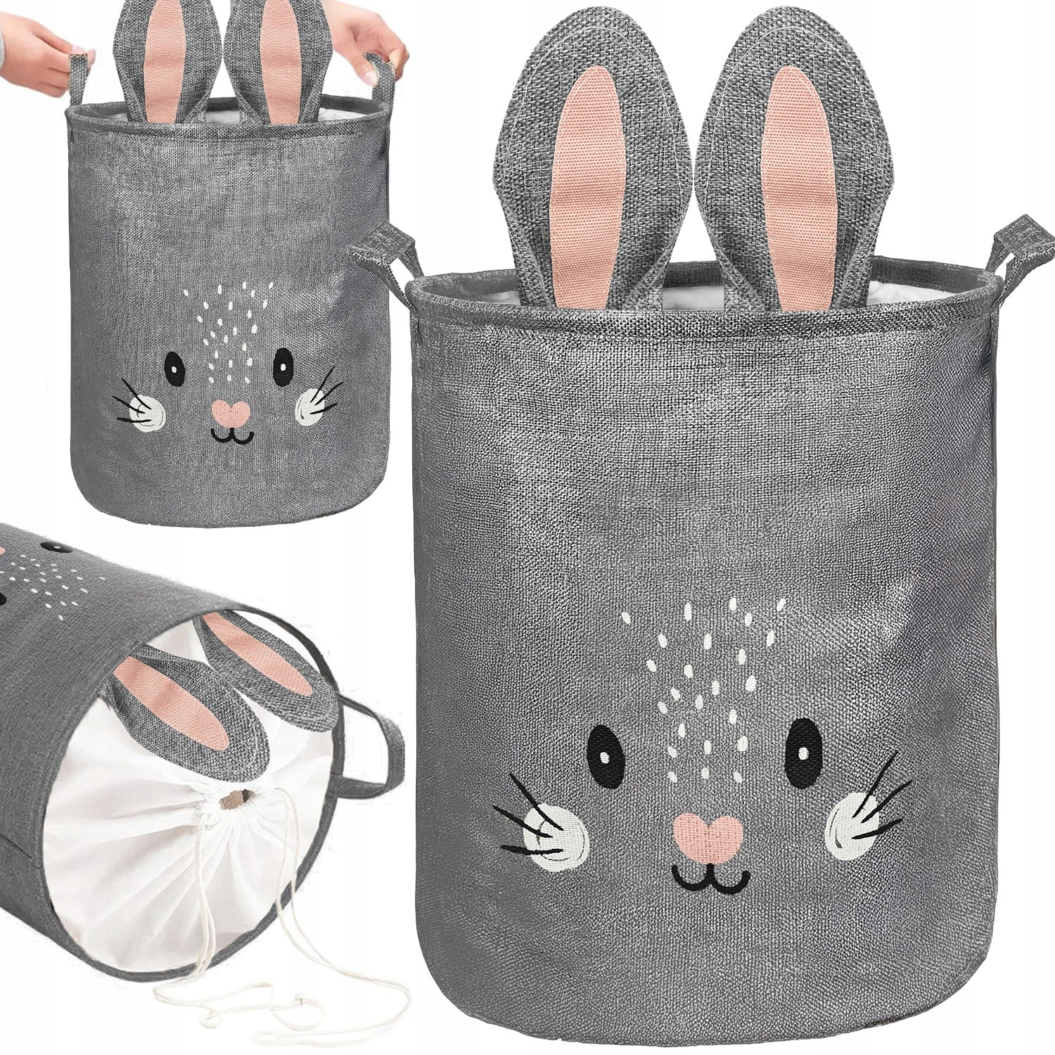 TOY CONTAINER LARGE BASKET MOUSE FABRIC LOCKABLE ORGANIZER 45X35CM 43L Manufacturer code 3249039GV