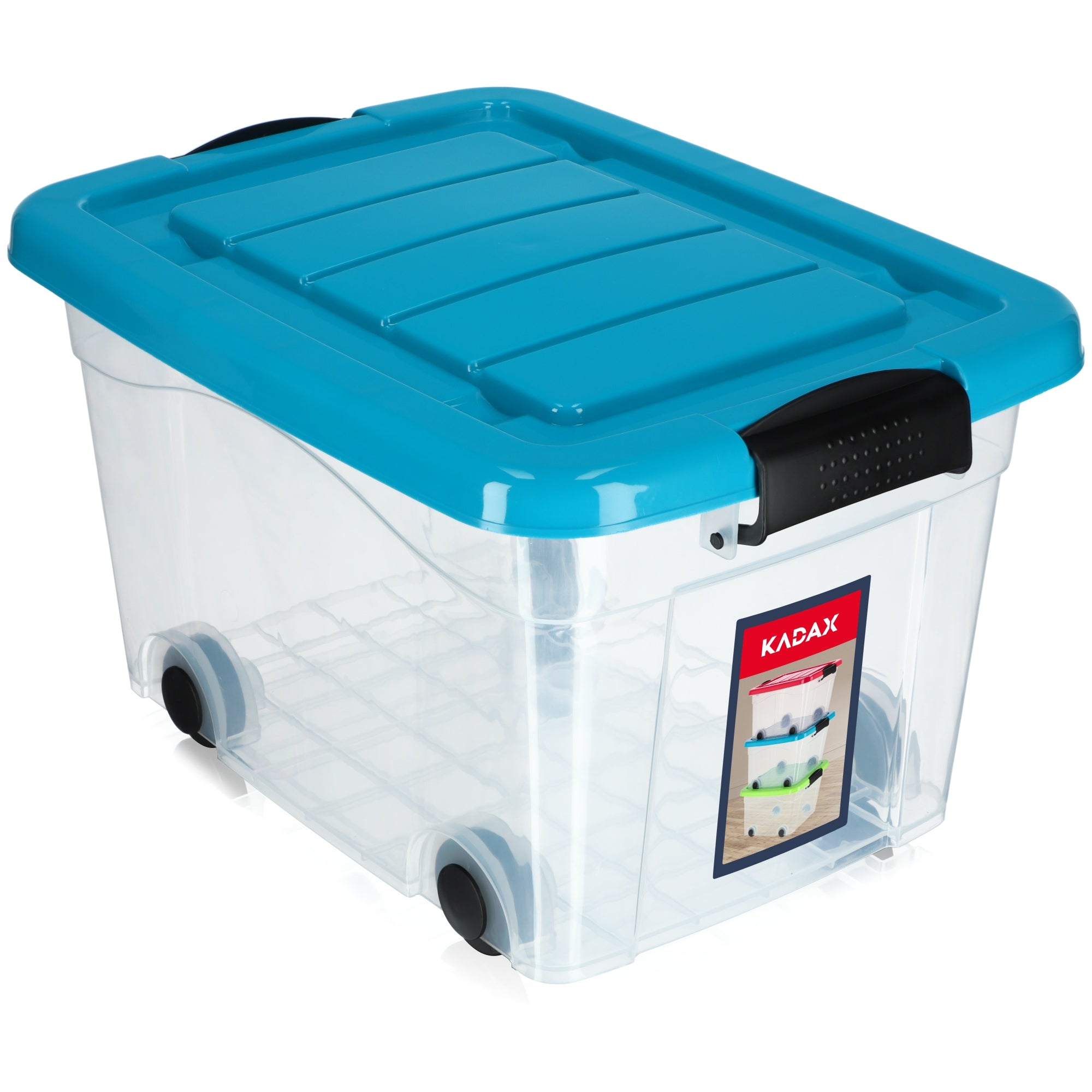 TOY CONTAINER LARGE BOX ON WHEELS PLASTIC LARGE 20L