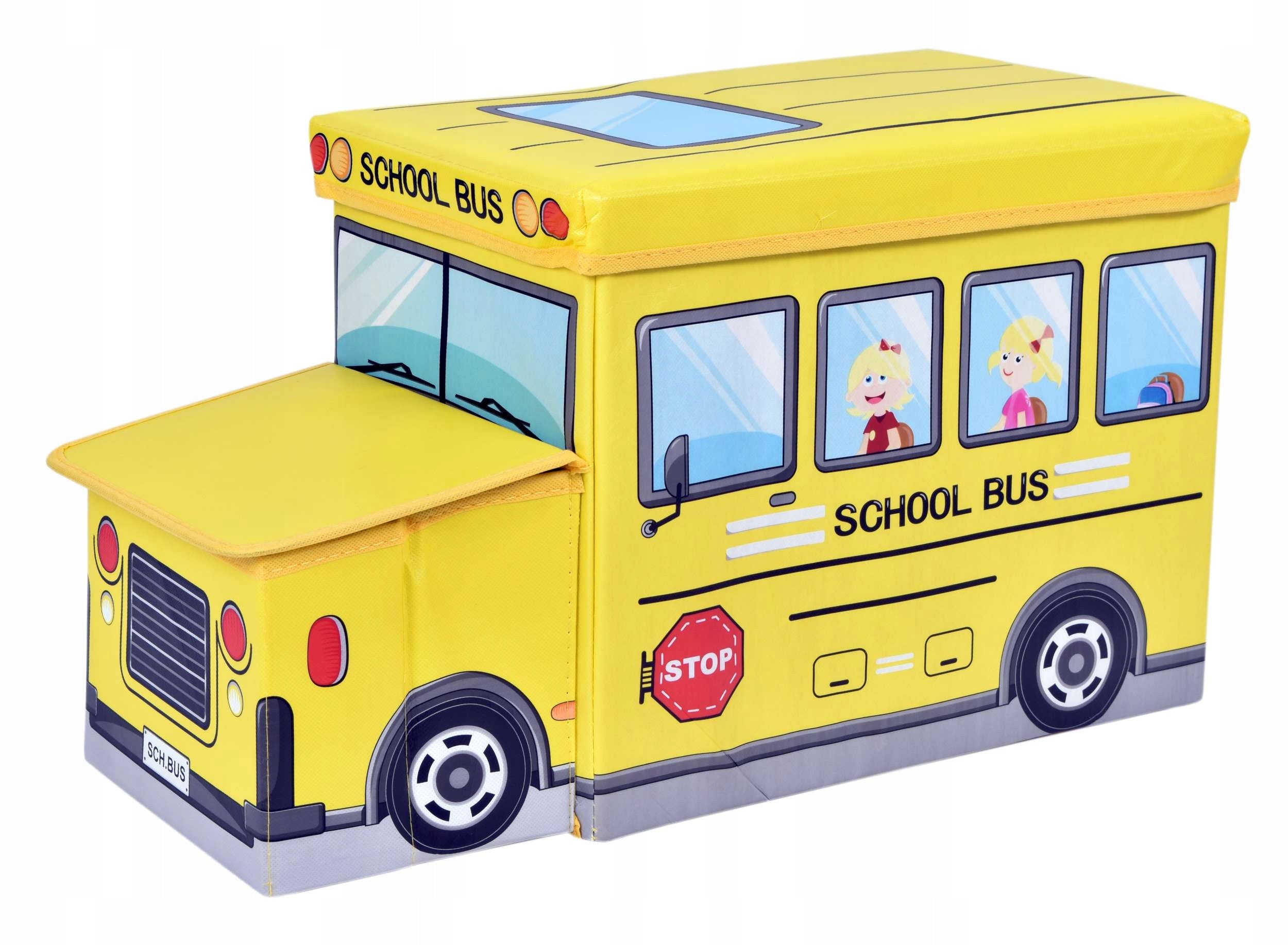 TOY CONTAINER POUF CAR BASKET BUS BOX TRUNK BOX