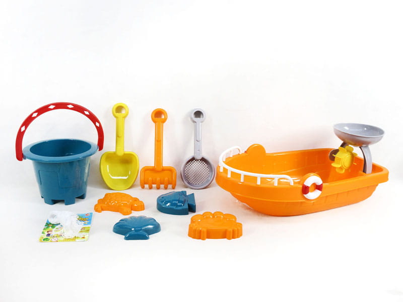 TOYS SAND SANDBOX SET BOAT MOLDS Products per set 9 pcs