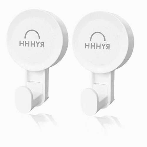 TPE SUCTION CUP WALL HOOKS FOR KITCHEN BATHROOM WITHOUT DRILLING 2 PCS