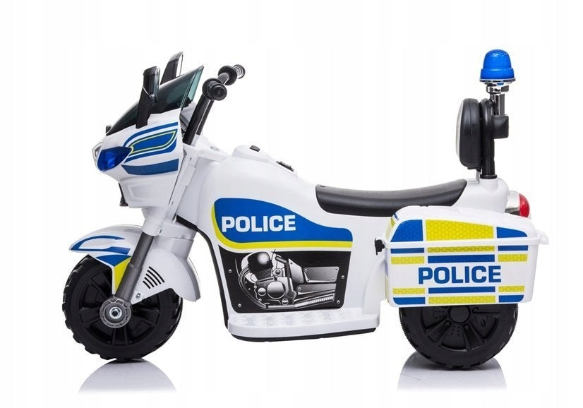 TR1912 BATTERY MOTORBIKE FOR CHILD 1-3 YEARS POLICE SOUNDS LED TRUNK Brand LEAN Toys