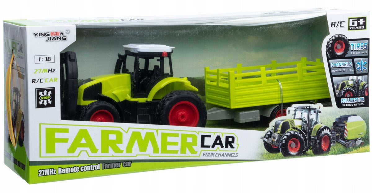 TRACTOR RC VEHICLE RC REMOTE CONTROLLED WITH TRAILER MADEJ