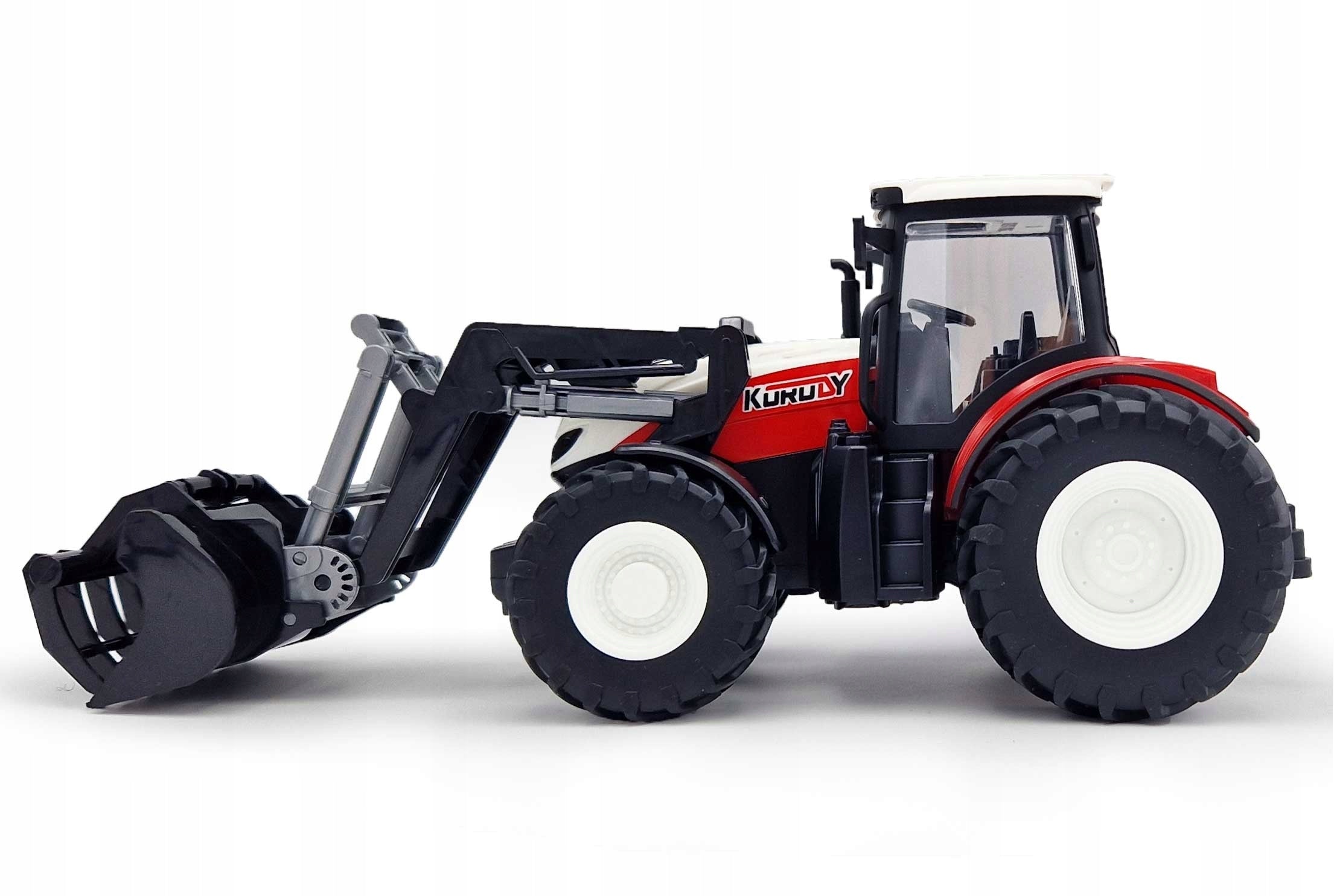 TRACTOR REMOTE CONTROLLED ON REMOTE CONTROL RC + LOADER LED RUBBER WHEELS Brand Korody