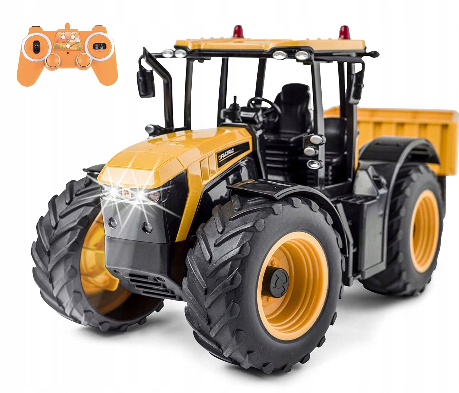 TRACTOR REMOTE CONTROLLED WITH TRAILER RC LICENSE JCB FASTRAC 4220 TRACTOR Packaging status original