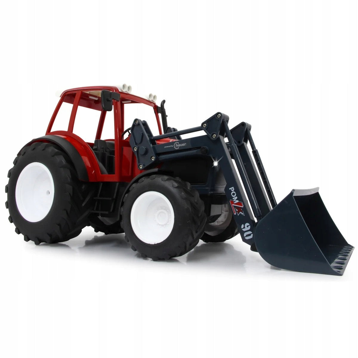 TRACTOR WITH A TRUCK LIFTED BY REMOTE CONTROL 1:16 RED Brand no brand