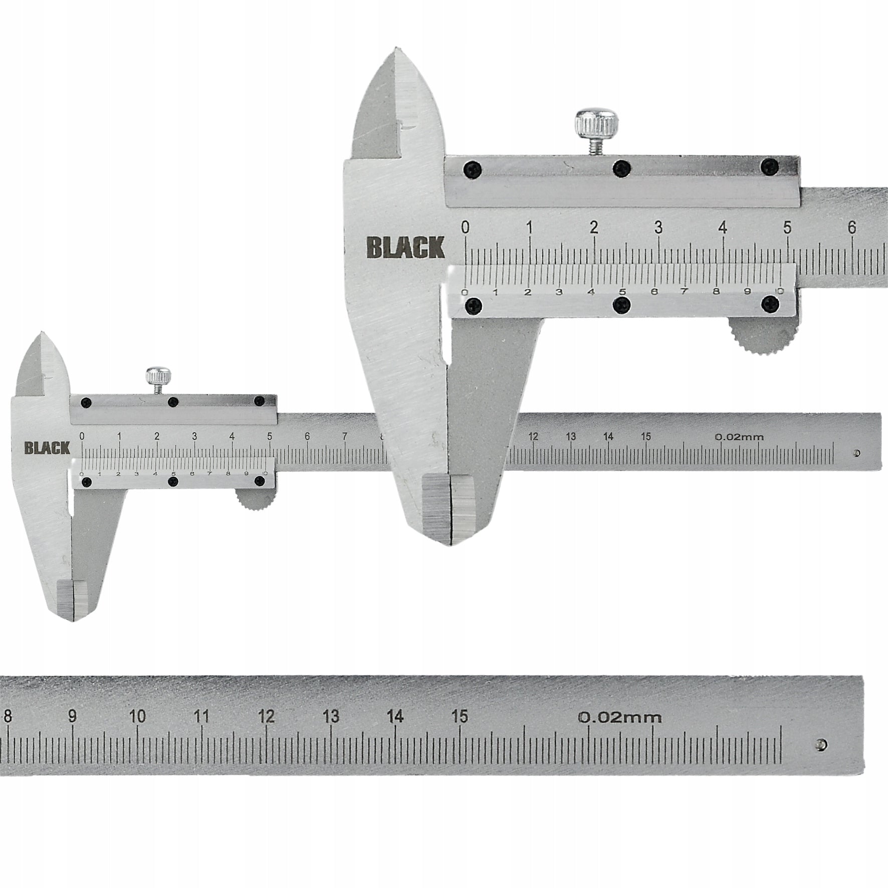 TRADITIONAL NONIUS CALIPER 150 MM CASE INOX BLACK Kind electronic