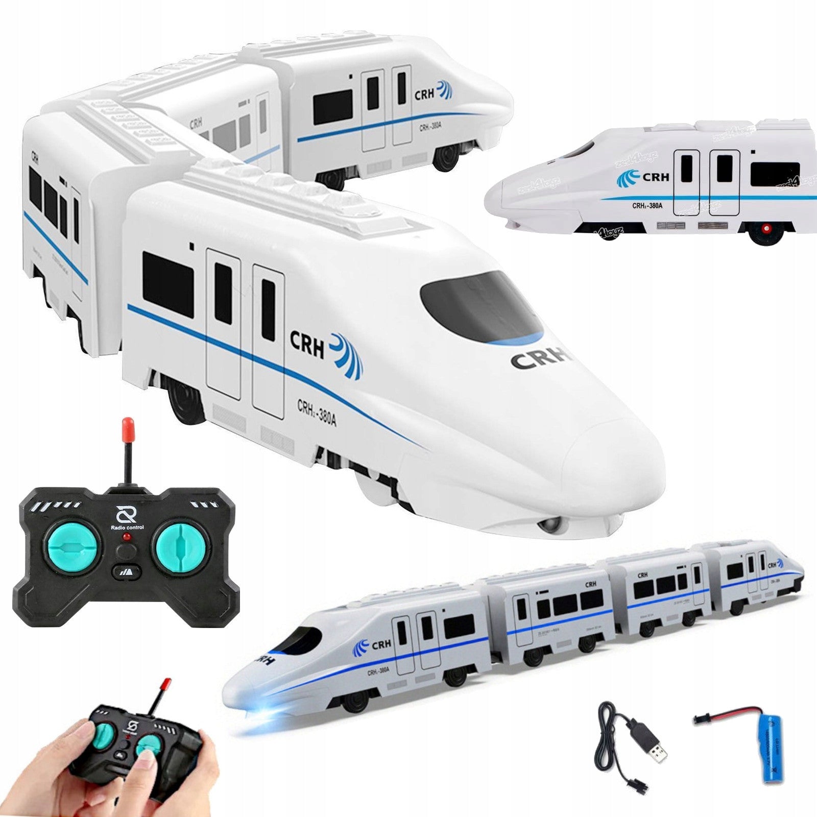 TRAIN REMOTE CONTROLLED QUEUE LOCOMOTIVE WAGONS CLOTHES PILOT GIFT