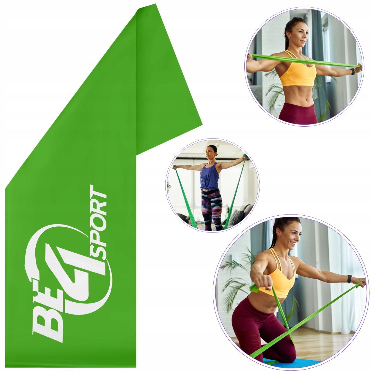 TRAINING EXERCISE TAPE FLAT BAND REHABILITATION RUBBER 2M RESISTANCE 9-11kg 1/5 Manufacturer code 5191
