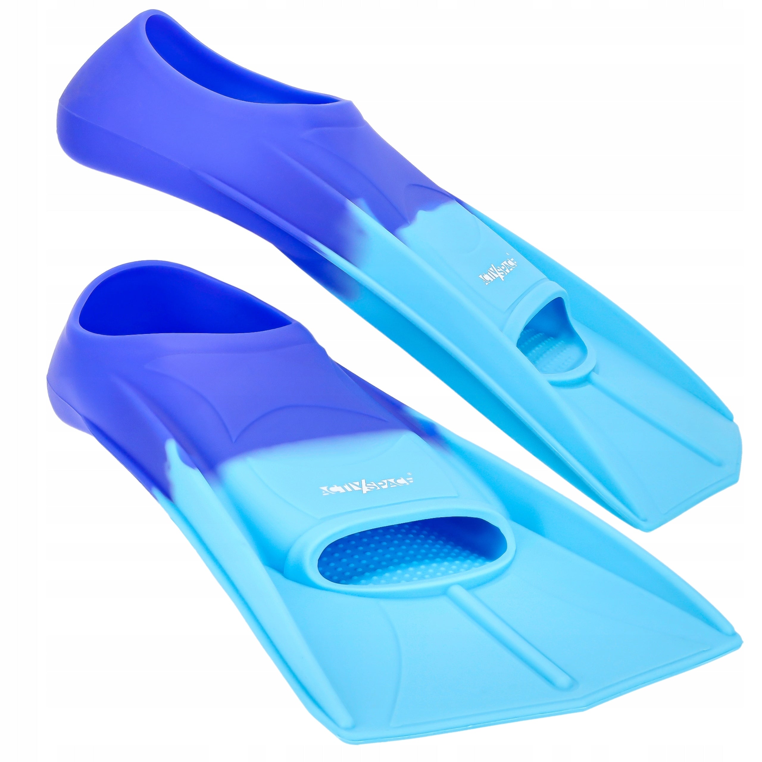 TRAINING FINS SHORT FOR SWIMMING IN SWIMMING POOL ELASTIC 42-44 Color blue
