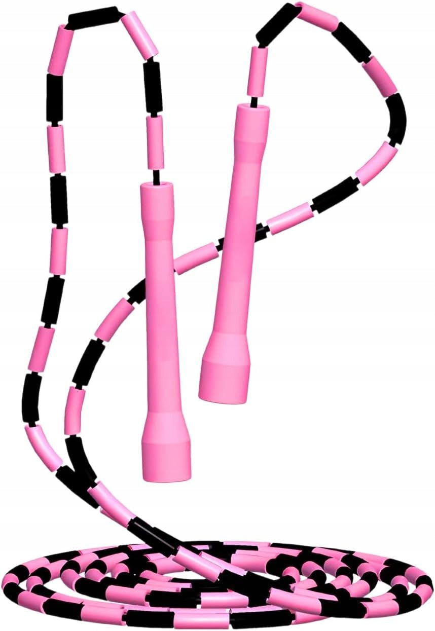 TRAINING JUMP ROPE WITH BEADS 3M ADJUSTABLE FITNESS