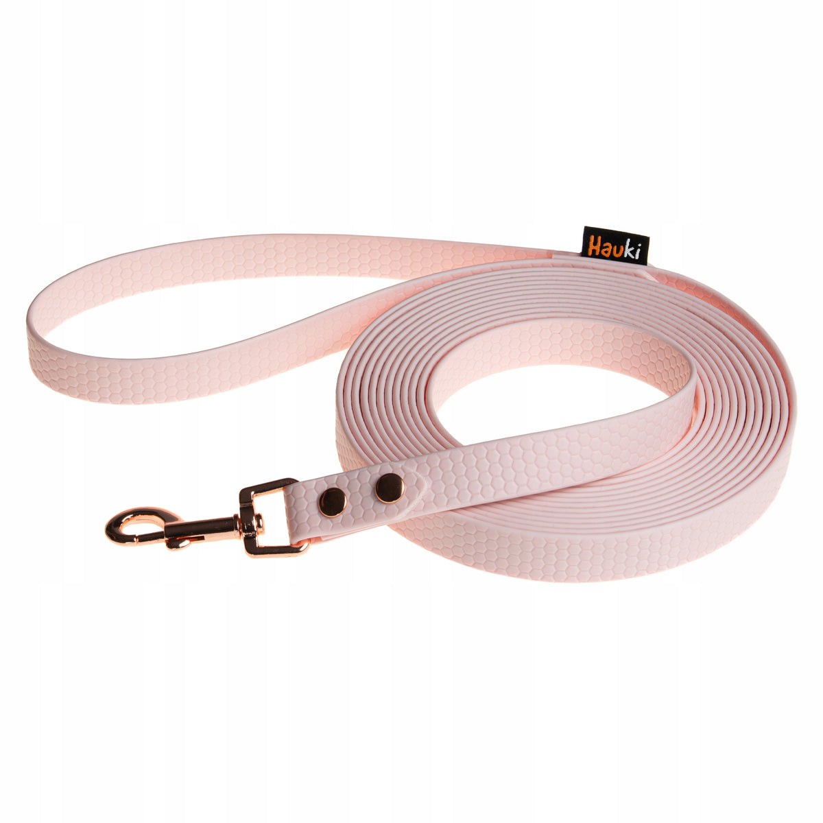 TRAINING ROPE FOR DOG 5M/10MM. PASTEL. ROSE GOLD. HEXA PATTERN