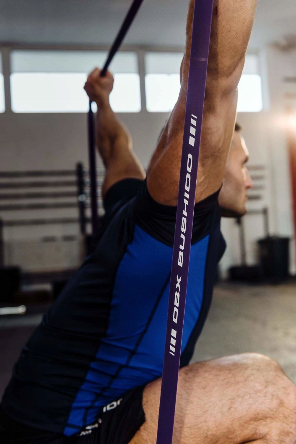 TRAINING RUBBER FOR POWER BAND EXERCISES DBX BUSHIDO WITH A STRENGTH OF 30-80 KG Length 208 cm