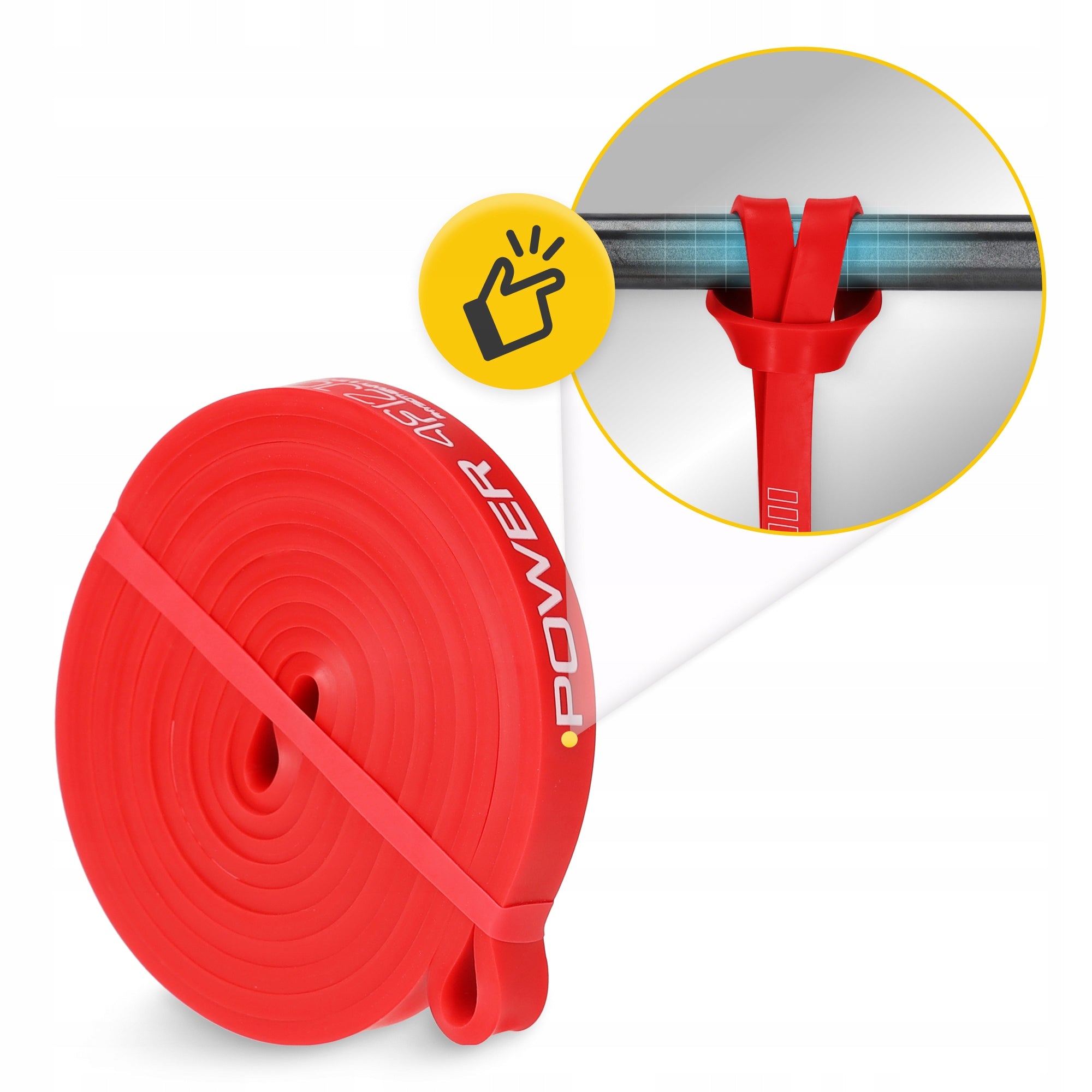 TRAINING RUBBER FOR STRETCHING AND FITNESS EXERCISES POWER BAND 6-10 kg Model Guma do ćwiczeń fitness POWER BAND