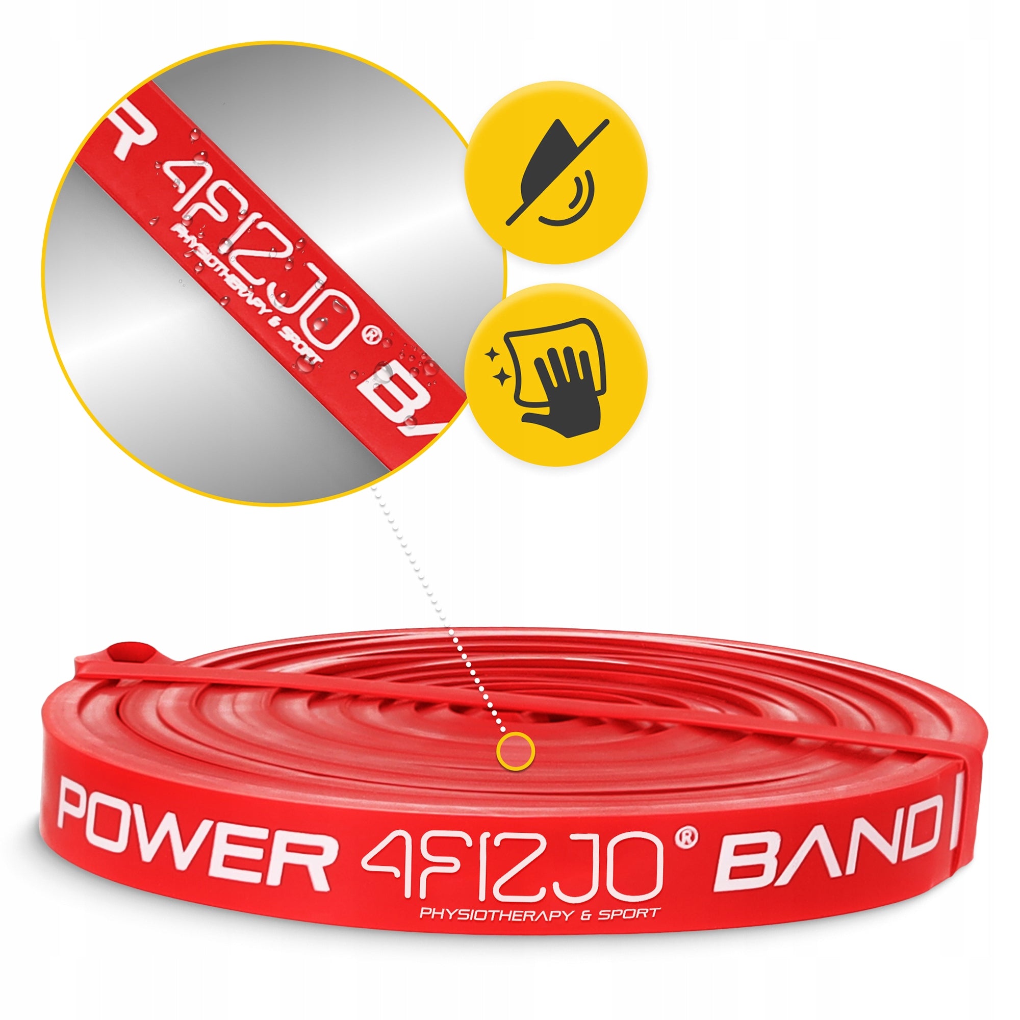 TRAINING RUBBER FOR STRETCHING AND FITNESS EXERCISES POWER BAND 6-10 kg Width 12 mm