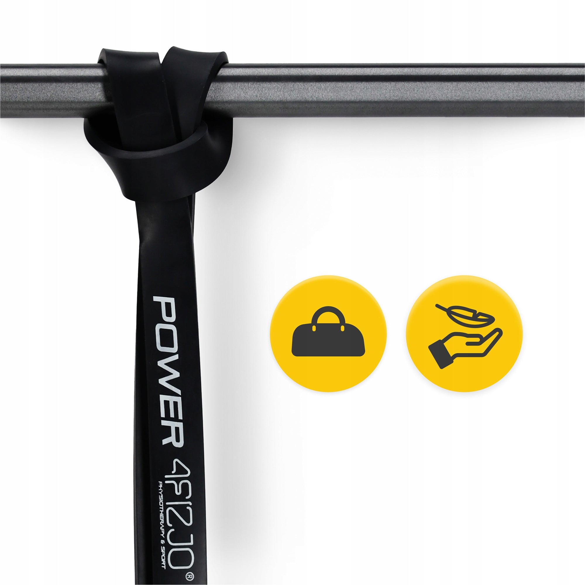 TRAINING RUBBER FOR STRETCHING AND FITNESS EXERCISES RESISTANCE 12-17 kg Length 208 cm
