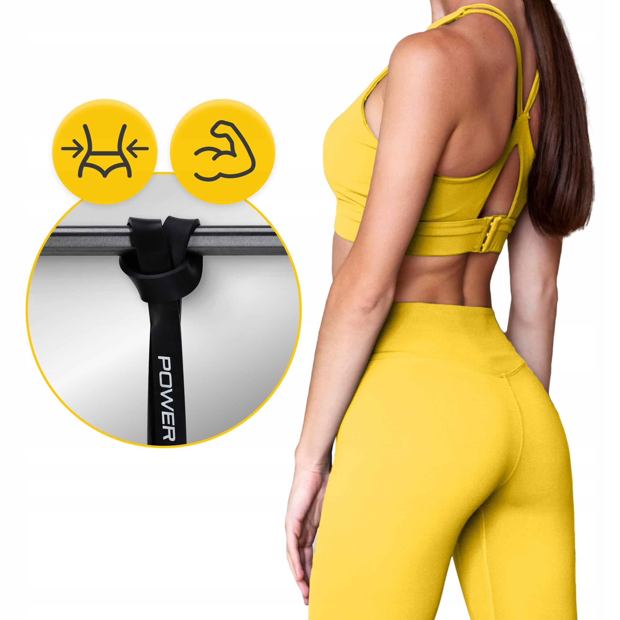 TRAINING RUBBER FOR STRETCHING AND FITNESS EXERCISES RESISTANCE 12-17 kg Manufacturer code Guma oporowa do ćwiczeń