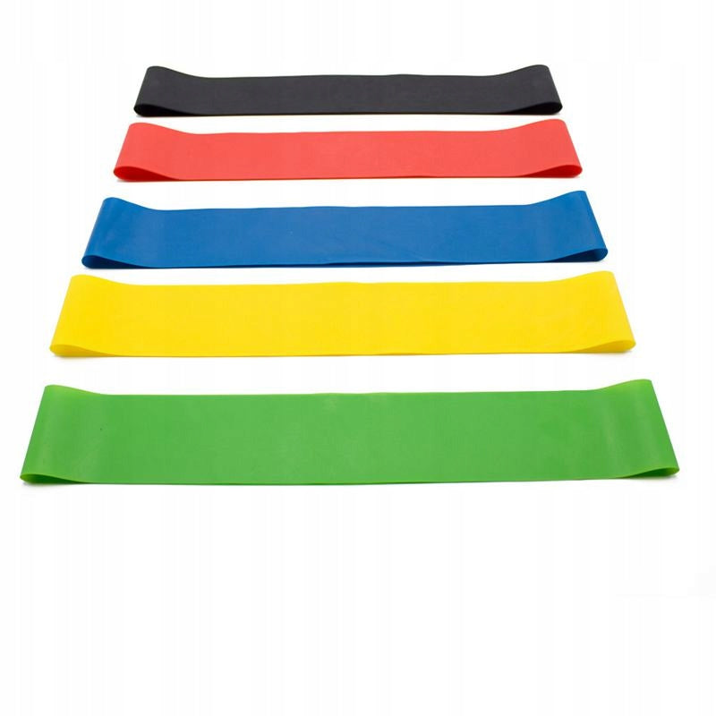 TRAINING RUBBERS FTINESS SET OF 5PCS RESISTANCE RUBBERS TAPE Brand Midex