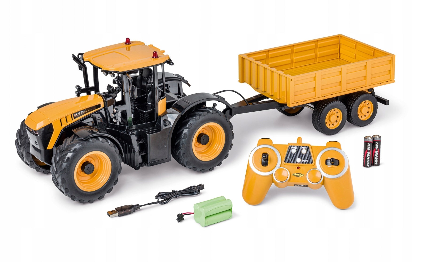 TRAKTOR JCB tractor with trailer remote controlled RC DO-E360