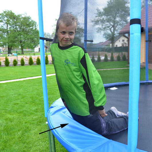 TRAMPOLINE 374 CM DOUBLE LEGS LADDER HOOKS. Manufacturer code trampoliny 366cm 12 ft siatka wewnętrzna