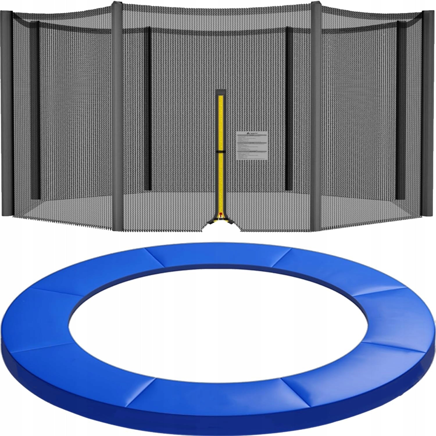 TRAMPOLINE ACCESSORY SET 13FT 397cm 8 poles MESH+ULTRAP COVER