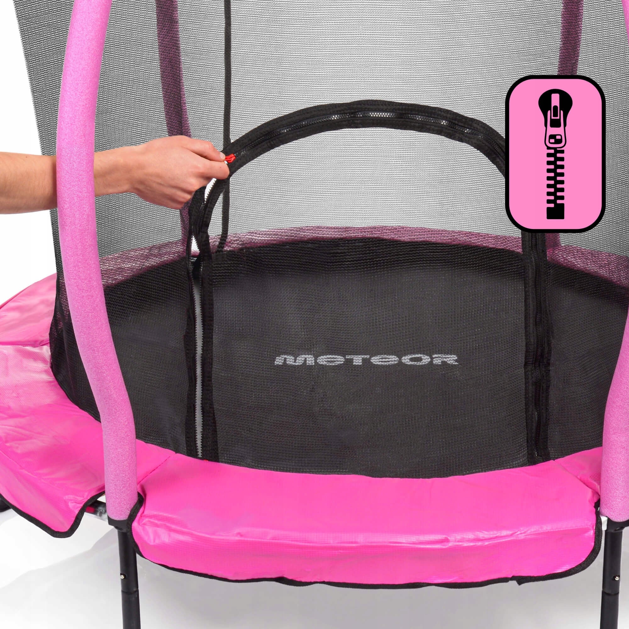 TRAMPOLINE FOR CHILDREN MINI PUMPKIN OUTDOOR AND INDOOR METEOR 140cm 4.5 ft Height from ground level 30 cm