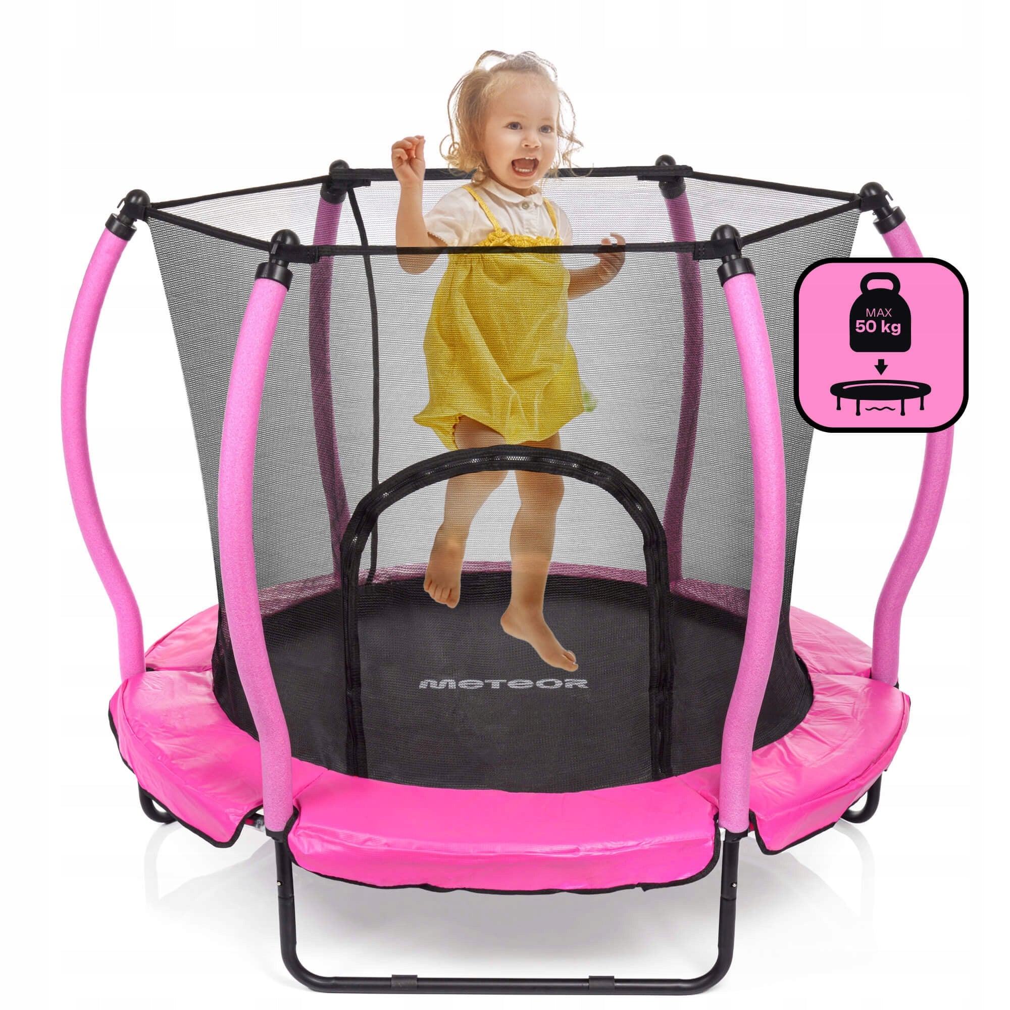 TRAMPOLINE FOR CHILDREN MINI PUMPKIN OUTDOOR AND INDOOR METEOR 140cm 4.5 ft Packaging status original