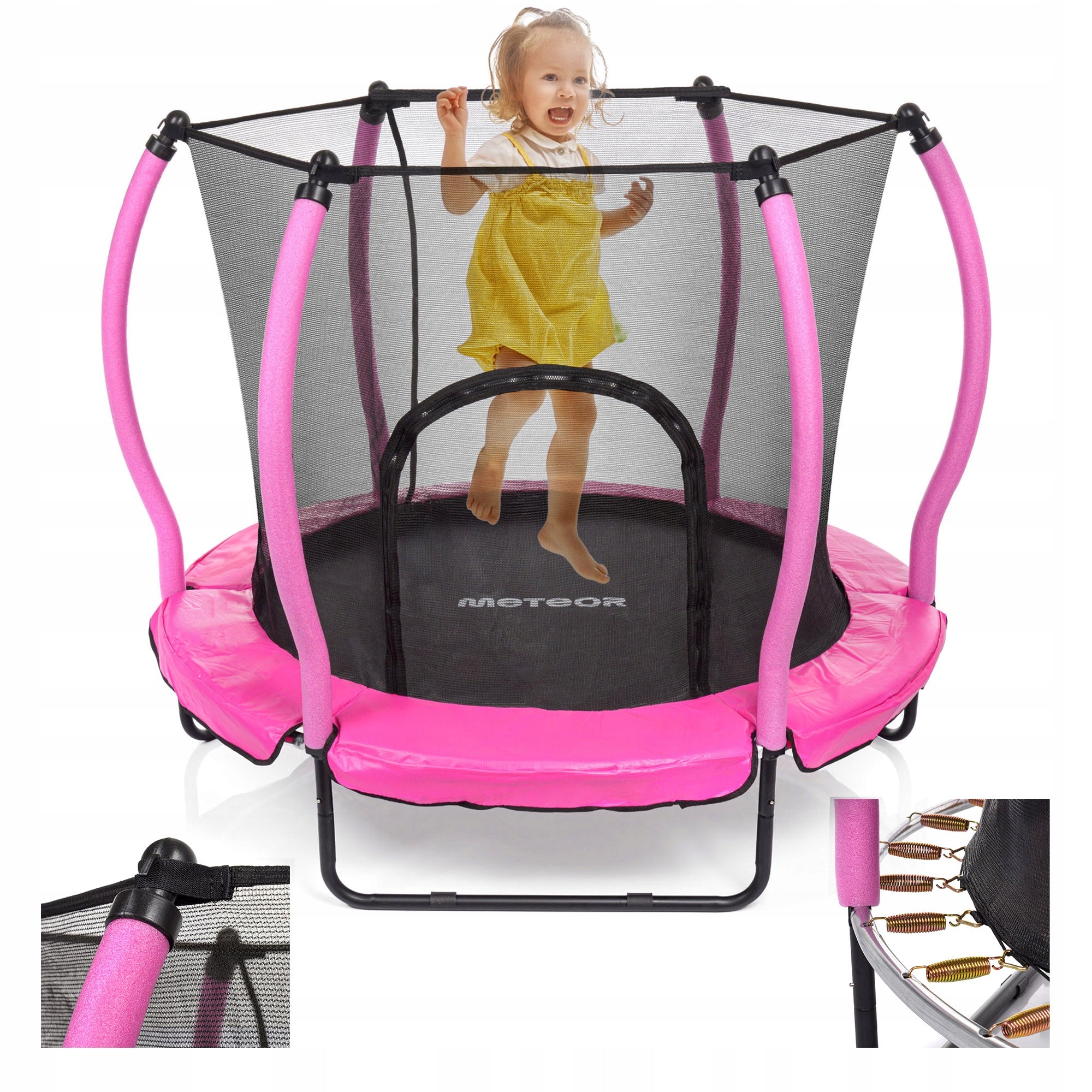 TRAMPOLINE FOR CHILDREN MINI PUMPKIN OUTDOOR AND INDOOR METEOR 140cm 4.5 ft