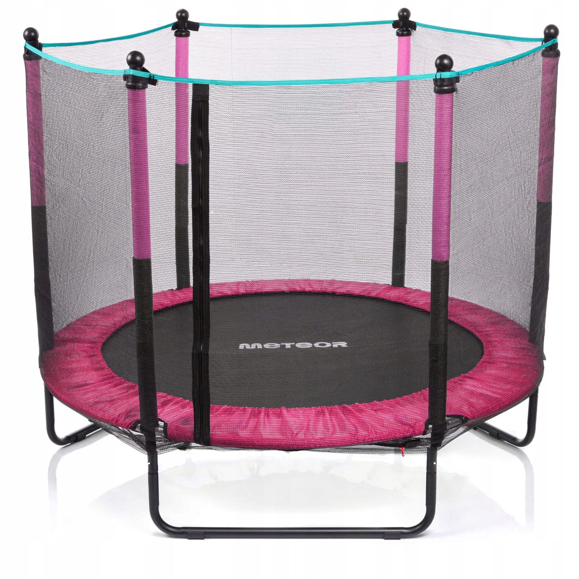 TRAMPOLINE FOR CHILDREN OUTDOOR AND INDOOR METEOR 140 cm (4.5 ft) with mesh Brand Meteor