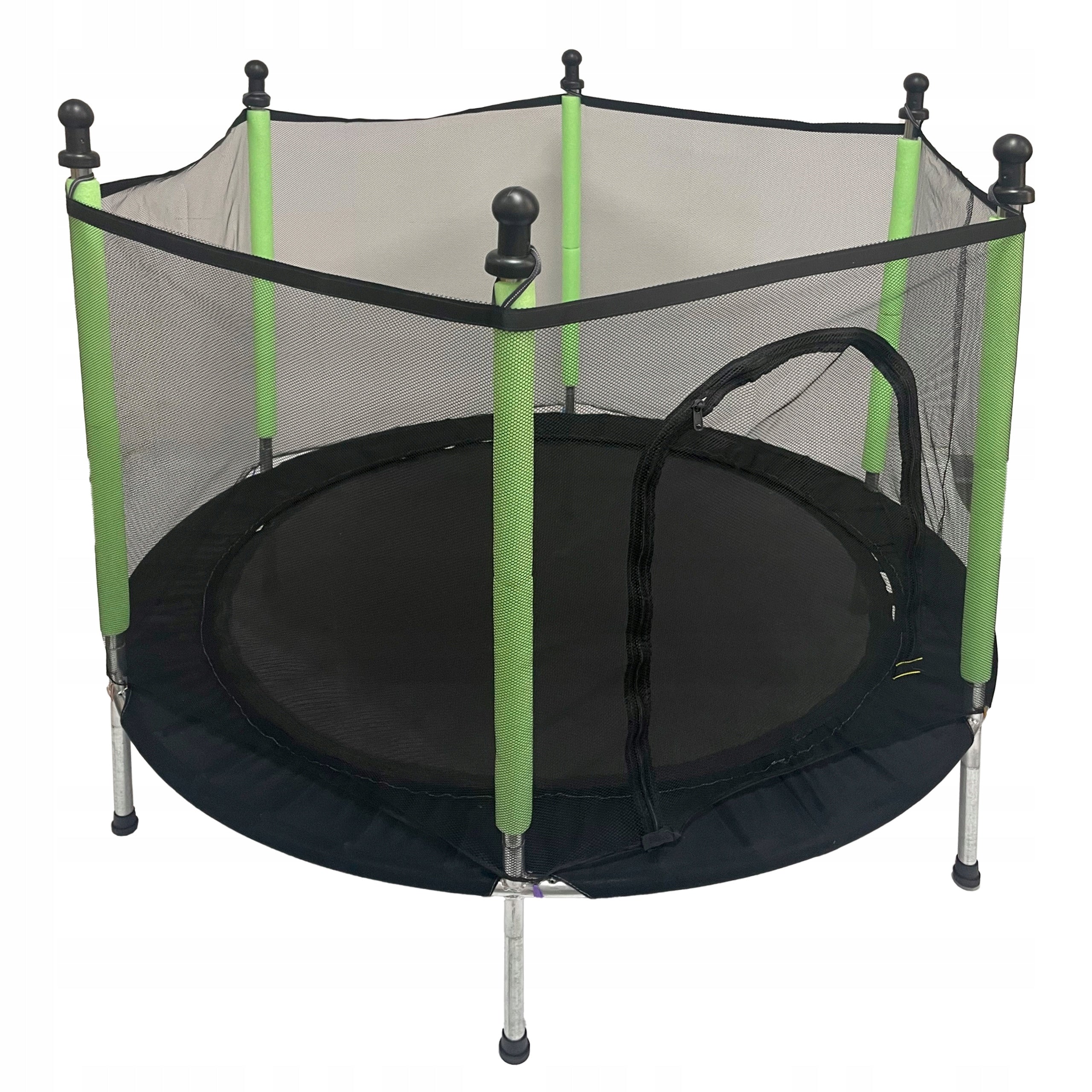 TRAMPOLINE FOR CHILDREN SMALL 110X140CM GREEN GARDEN WITH SAFETY NET Number of bars 6 pcs