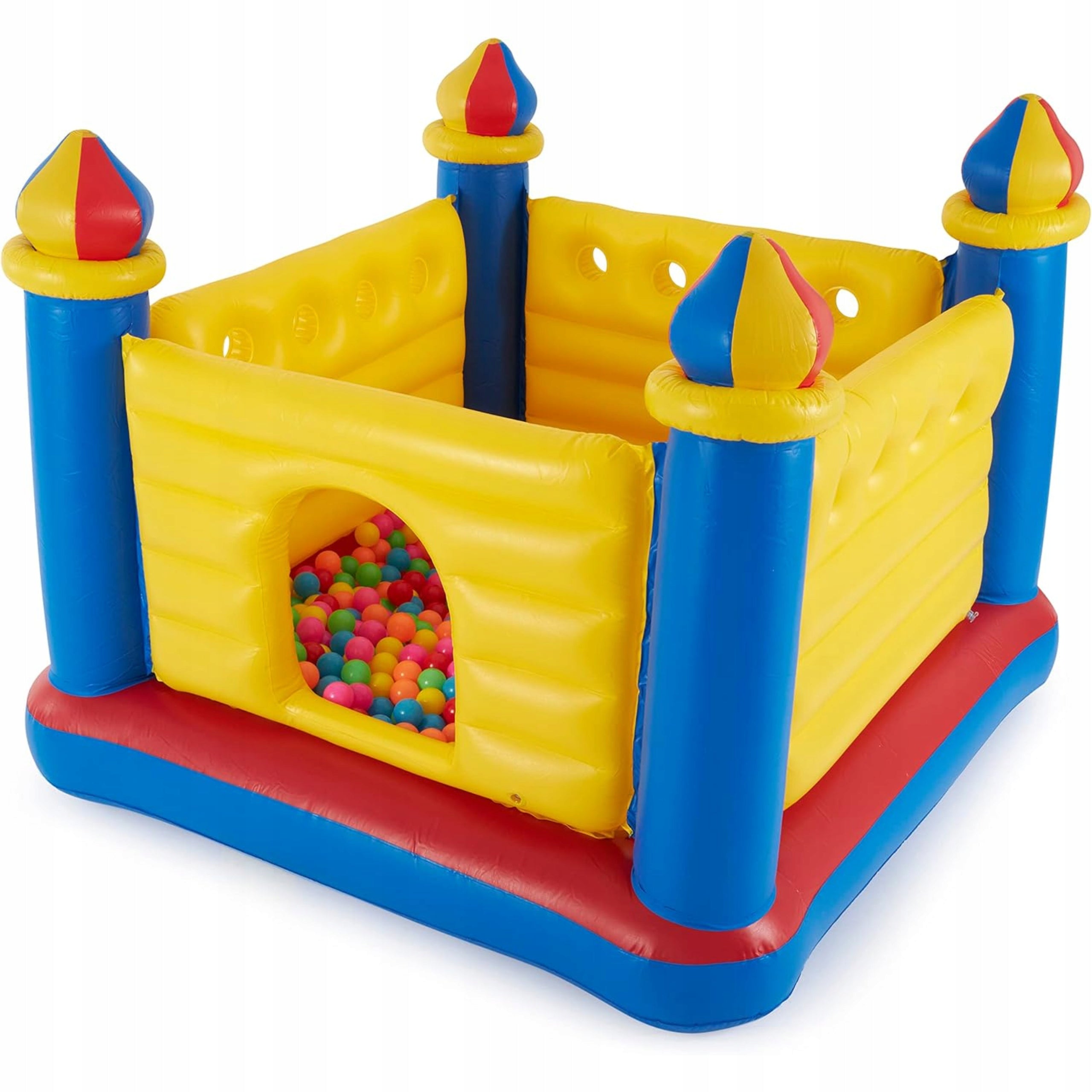 TRAMPOLINE INFLATABLE CASTLE 175x175x135 cm INTEX INFLATABLE FOR CHILDREN Total height 175 cm
