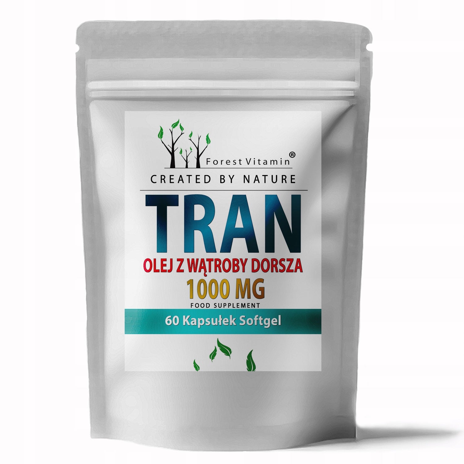 TRAN COD LIVER OIL 1000 MG OMEGA 3 60caps HEALTHY FATS DHA EPA Medical device no