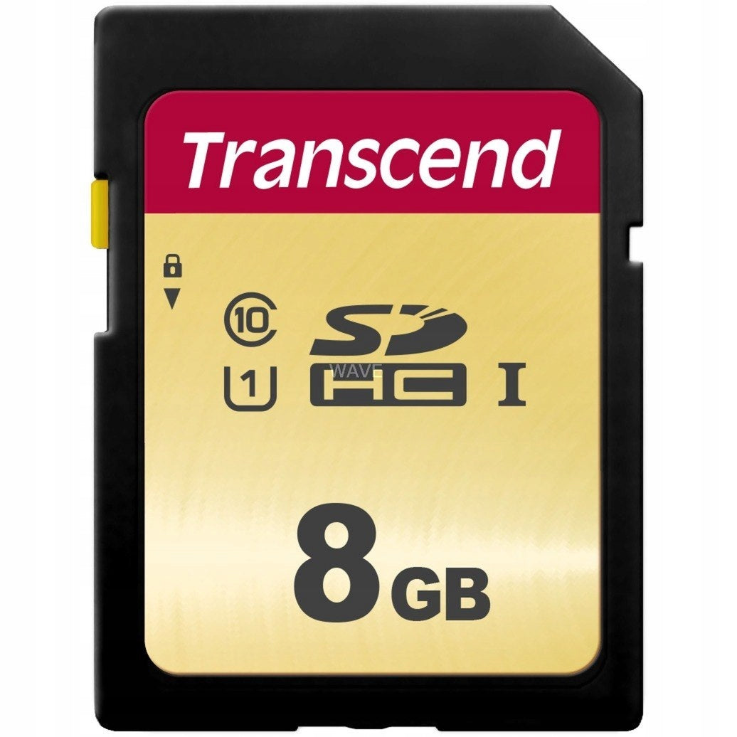 TRANSCEND 500S 8GB SDHC 95MB/s UHS-I U1 Class 10 Memory Card
