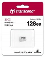 TRANSCEND TS128GUSD300S microSDXC 128GB CL10 UHS-I U3 Card capacity 128 GB