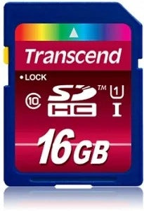 TRANSCEND TS16GSDHC10U1 SDHC 16GB Class 10 memory card Manufacturer Transcend