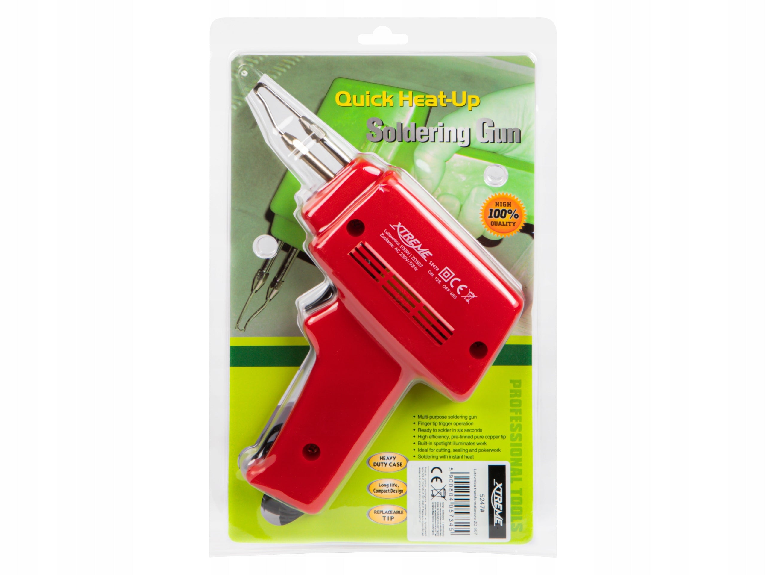 TRANSFORMER SOLDERING IRON ZD-507C 100W PRECISION PISTOL UNIVERSAL Power 100 W