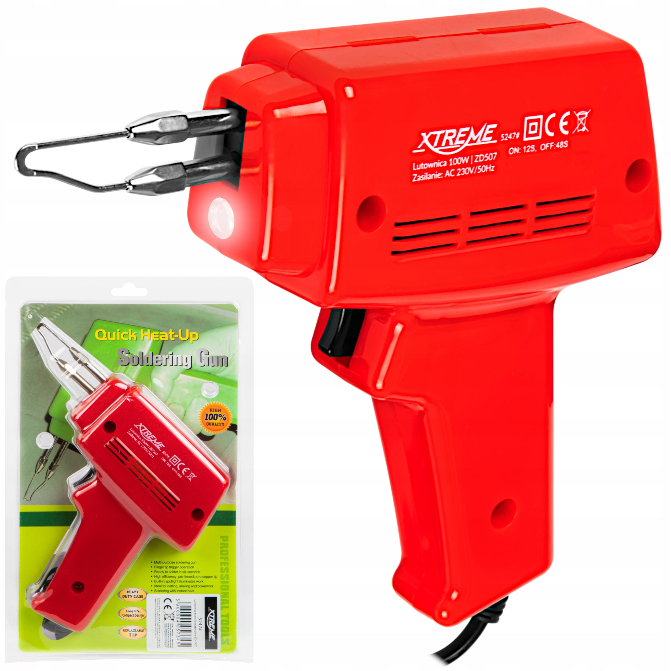 TRANSFORMER SOLDERING IRON ZD-507C 100W PRECISION PISTOL UNIVERSAL