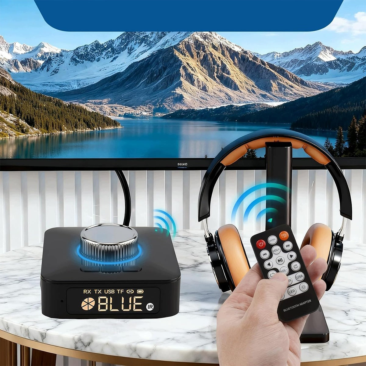 TRANSMITTER BLUETOOTH RECEIVER 6.0 ADAPTER FOR TOWER RCA AUX USB-C Brand no brand