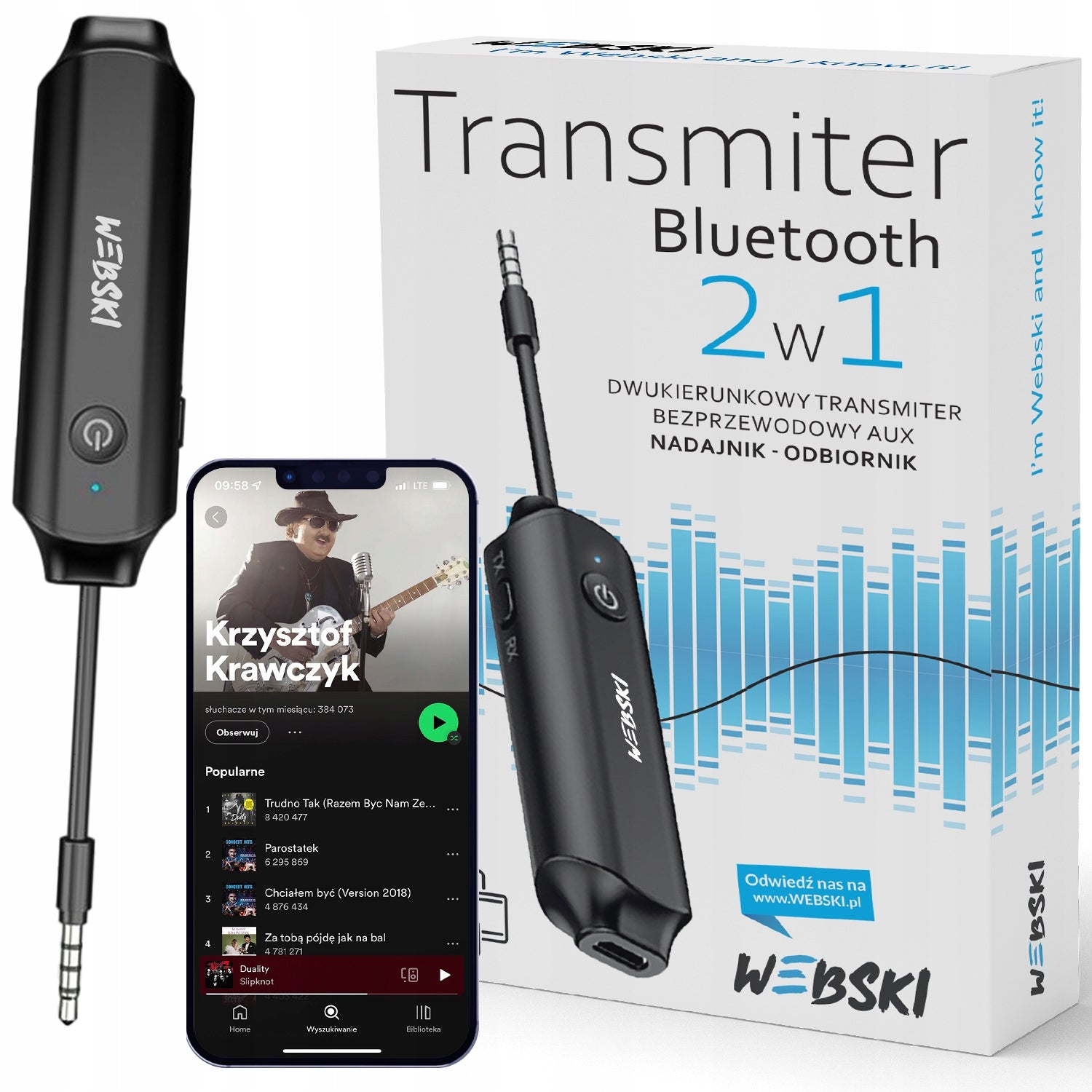 TRANSMITTER RECEIVER TRANSMITTER BLUETOTH TO SPEAKER